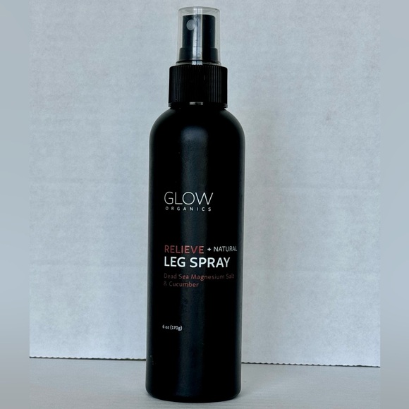 Glow Organics Magnesium Leg Spray 6oz Cucumber Dead Sea Salt Sleep Pregnancy - Picture 3 of 8